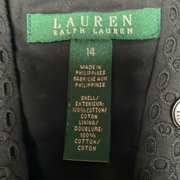 Ralph Lauren size 14 cotton vaulter vest black - Picture 3 of 9